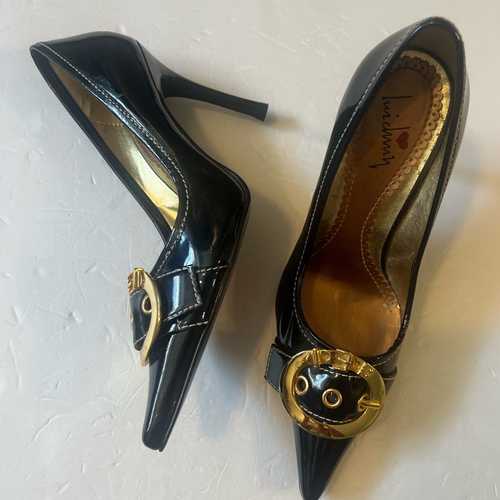 Irregular Choice Shimmering Gold Heels
